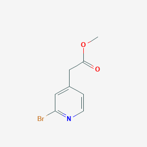 molecular formula C8H8BrNO2 B1433362 Methyl 2-(2-Bromo-4-pyridyl)acetate CAS No. 1234217-58-3