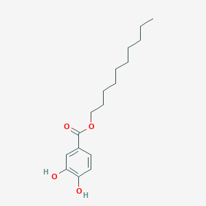 molecular formula C17H26O4 B14333649 Benzoic acid, 3,4-dihydroxy-, decyl ester CAS No. 105603-52-9