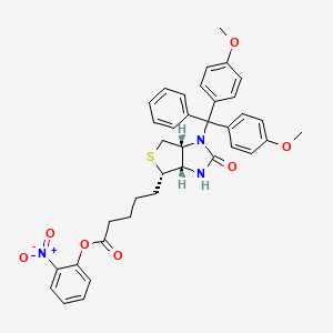 molecular formula C37H37N3O7S B1433372 N1-(Dimethoxytrityl)-D-(+)biotin 2-nitrophenyl ester CAS No. 869354-63-2