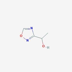 molecular formula C4H6N2O2 B1433375 1-(1,2,4-Oxadiazol-3-yl)ethan-1-ol CAS No. 1594533-43-3