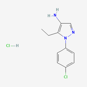 1-(4-chlorophenyl)-5-ethyl-1H-pyrazol-4-amine hydrochloride