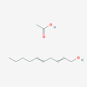 molecular formula C12H22O3 B14333800 Acetic acid;deca-2,5-dien-1-ol CAS No. 111731-21-6