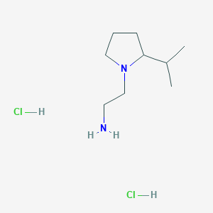 2-[2-(Propan-2-yl)pyrrolidin-1-yl]ethan-1-amine dihydrochloride