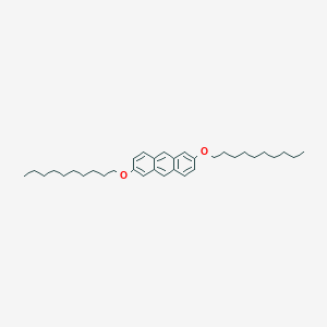 molecular formula C34H50O2 B14333851 Anthracene, 2,6-bis(decyloxy)- CAS No. 105247-23-2
