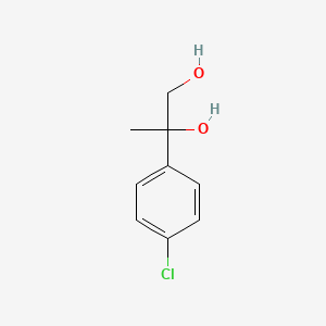 molecular formula C9H11ClO2 B14333877 1,2-Propanediol, 2-(4-chlorophenyl)- CAS No. 102877-35-0