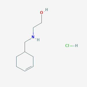 2-[(Cyclohex-3-en-1-ylmethyl)amino]ethan-1-ol hydrochloride