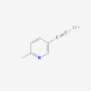 molecular formula C8H6LiN B14333901 lithium;5-ethynyl-2-methylpyridine CAS No. 109552-81-0