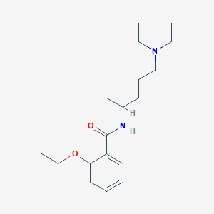 molecular formula C18H30N2O2 B14333916 N-[5-(diethylamino)pentan-2-yl]-2-ethoxybenzamide 