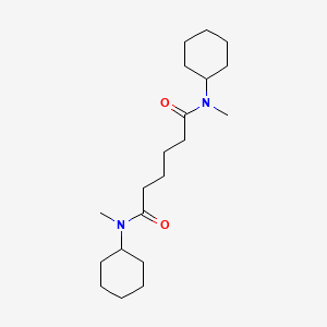 molecular formula C20H36N2O2 B14333957 N~1~,N~6~-Dicyclohexyl-N~1~,N~6~-dimethylhexanediamide CAS No. 107785-80-8