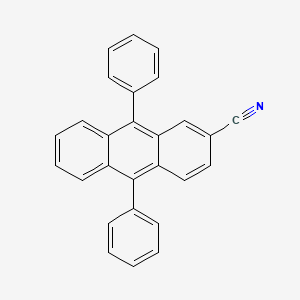 molecular formula C27H17N B14333964 9,10-Diphenylanthracene-2-carbonitrile CAS No. 103035-10-5
