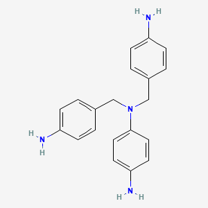molecular formula C20H22N4 B14334017 N~1~,N~1~-Bis[(4-aminophenyl)methyl]benzene-1,4-diamine CAS No. 103426-99-9