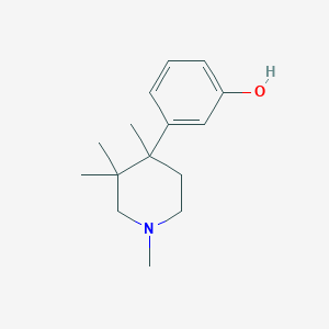 molecular formula C15H23NO B14334044 3-(1,3,3,4-Tetramethylpiperidin-4-yl)phenol CAS No. 96626-43-6