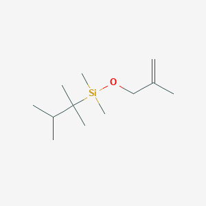 molecular formula C12H26OSi B14334052 Silane, dimethyl[(2-methyl-2-propenyl)oxy](1,1,2-trimethylpropyl)- CAS No. 111160-62-4
