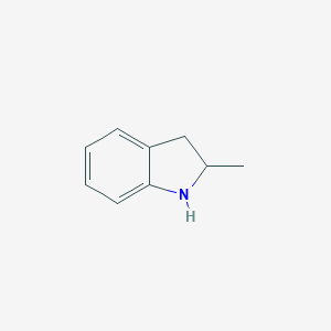 molecular formula C9H11N B143341 2-Methylindoline CAS No. 6872-06-6