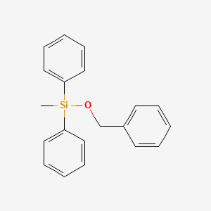 molecular formula C20H20OSi B14334127 Silane, methyldiphenyl(phenylmethoxy)- CAS No. 109629-92-7
