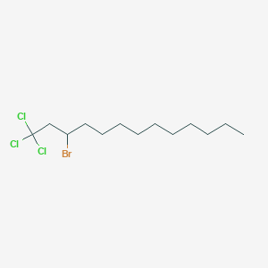 molecular formula C13H24BrCl3 B14334130 3-Bromo-1,1,1-trichlorotridecane CAS No. 104315-80-2