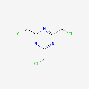 molecular formula C6H6Cl3N3 B14334145 2,4,6-Tris(chloromethyl)-1,3,5-triazine CAS No. 98142-42-8