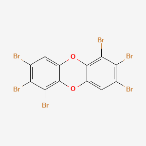 molecular formula C12H2Br6O2 B14334289 1,2,3,6,7,8-Hexabromodibenzo-p-dioxin CAS No. 110999-45-6