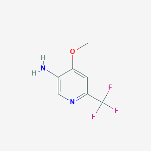 molecular formula C7H7F3N2O B1433431 4-Methoxy-6-(trifluoromethyl)pyridin-3-amine CAS No. 1702059-31-1