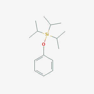 molecular formula C15H26OSi B14334342 Silane, tris(1-methylethyl)phenoxy- CAS No. 105633-68-9
