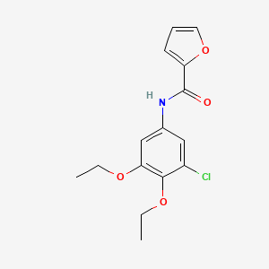molecular formula C15H16ClNO4 B14334353 N-(3-Chloro-4,5-diethoxyphenyl)furan-2-carboxamide CAS No. 105924-39-8