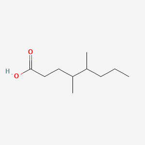 molecular formula C10H20O2 B14334400 4,5-dimethyloctanoic Acid CAS No. 102877-57-6