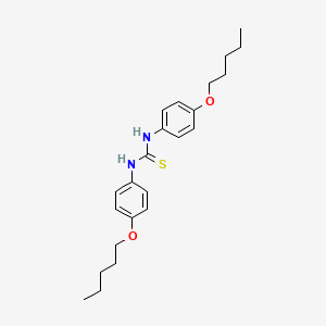 molecular formula C23H32N2O2S B14334487 N,N'-Bis[4-(pentyloxy)phenyl]thiourea CAS No. 102753-69-5