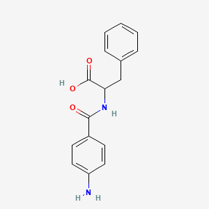 molecular formula C16H16N2O3 B14334508 N-(4-Aminobenzoyl)phenylalanine CAS No. 101399-39-7