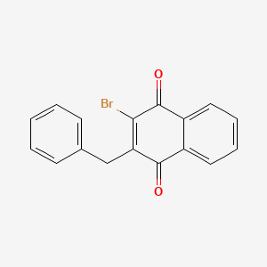 molecular formula C17H11BrO2 B14334511 1,4-Naphthalenedione, 2-bromo-3-(phenylmethyl)- CAS No. 104582-14-1