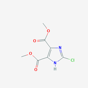 molecular formula C7H7ClN2O4 B14334532 Dimethyl 2-chloro-1H-imidazole-4,5-dicarboxylate CAS No. 106022-84-8