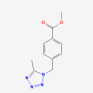 molecular formula C11H12N4O2 B1433459 Methyl 4-[(5-methyl-1H-tetrazol-1-yl)methyl]benzoate CAS No. 1706459-79-1
