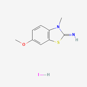 molecular formula C9H11IN2OS B1433461 6-methoxy-3-methylbenzo[d]thiazol-2(3H)-imine hydroiodide CAS No. 5530-52-9