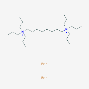 molecular formula C26H58Br2N2 B14334622 N~1~,N~1~,N~1~,N~8~,N~8~,N~8~-Hexapropyloctane-1,8-bis(aminium) dibromide CAS No. 106327-24-6