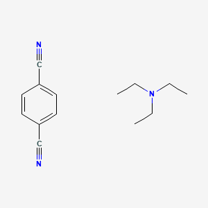 molecular formula C14H19N3 B14334668 benzene-1,4-dicarbonitrile;N,N-diethylethanamine CAS No. 105988-97-4