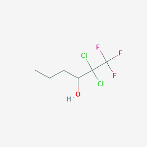 molecular formula C6H9Cl2F3O B14334712 2,2-Dichloro-1,1,1-trifluorohexan-3-ol CAS No. 103654-89-3