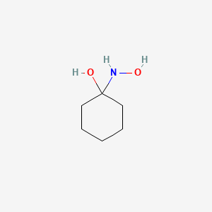 molecular formula C6H13NO2 B14334718 1-(Hydroxyamino)cyclohexan-1-ol CAS No. 107092-93-3