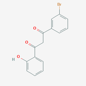 molecular formula C15H11BrO3 B14334720 1,3-Propanedione, 1-(3-bromophenyl)-3-(2-hydroxyphenyl)- CAS No. 109899-86-7