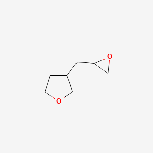 molecular formula C7H12O2 B1433477 3-(Oxiran-2-ylmethyl)oxolane CAS No. 1551669-96-5