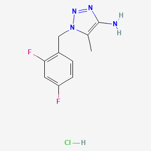 1-[(2,4-difluorophenyl)methyl]-5-methyl-1H-1,2,3-triazol-4-amine hydrochloride