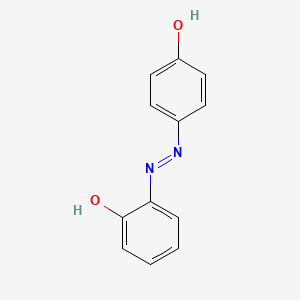 molecular formula C12H10N2O2 B14334803 4-[2-(2-Hydroxyphenyl)hydrazinylidene]cyclohexa-2,5-dien-1-one CAS No. 104621-56-9