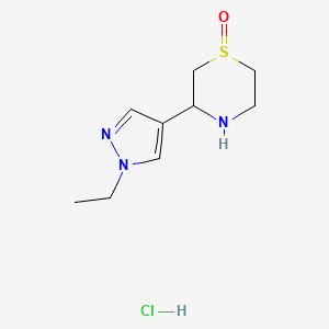 3-(1-ethyl-1H-pyrazol-4-yl)-1lambda4-thiomorpholin-1-one hydrochloride