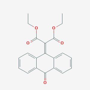 molecular formula C21H18O5 B14334810 Diethyl (10-oxoanthracen-9(10H)-ylidene)propanedioate CAS No. 105488-34-4