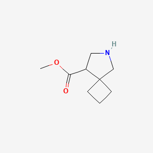 molecular formula C9H15NO2 B1433483 Methyl 6-azaspiro[3.4]octane-8-carboxylate CAS No. 1597285-39-6