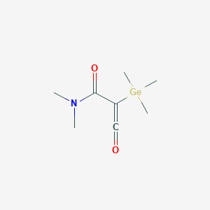 molecular formula C8H15GeNO2 B14334838 N,N-Dimethyl-3-oxo-2-(trimethylgermyl)prop-2-enamide CAS No. 110698-78-7
