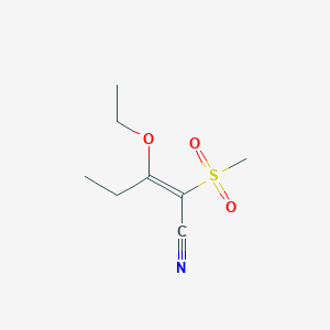 3-Ethoxy-2-methanesulfonylpent-2-enenitrile