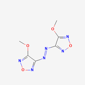 molecular formula C6H6N6O4 B14334872 1,2,5-Oxadiazole, 3,3'-azobis[4-methoxy- CAS No. 108262-17-5