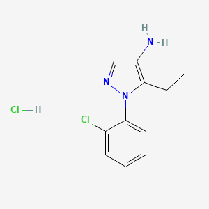 1-(2-chlorophenyl)-5-ethyl-1H-pyrazol-4-amine hydrochloride
