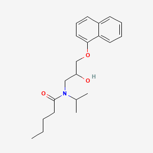 molecular formula C21H29NO3 B14334898 N-Valeroylpropranolol CAS No. 111399-16-7