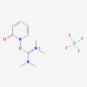 molecular formula C10H16BF4N3O2 B143349 2-(2-Pyridon-1-yl)-1,1,3,3-tetramethyluronium tetrafluoroborate CAS No. 125700-71-2