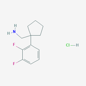 [1-(2,3-Difluorophenyl)cyclopentyl]methanamine hydrochloride